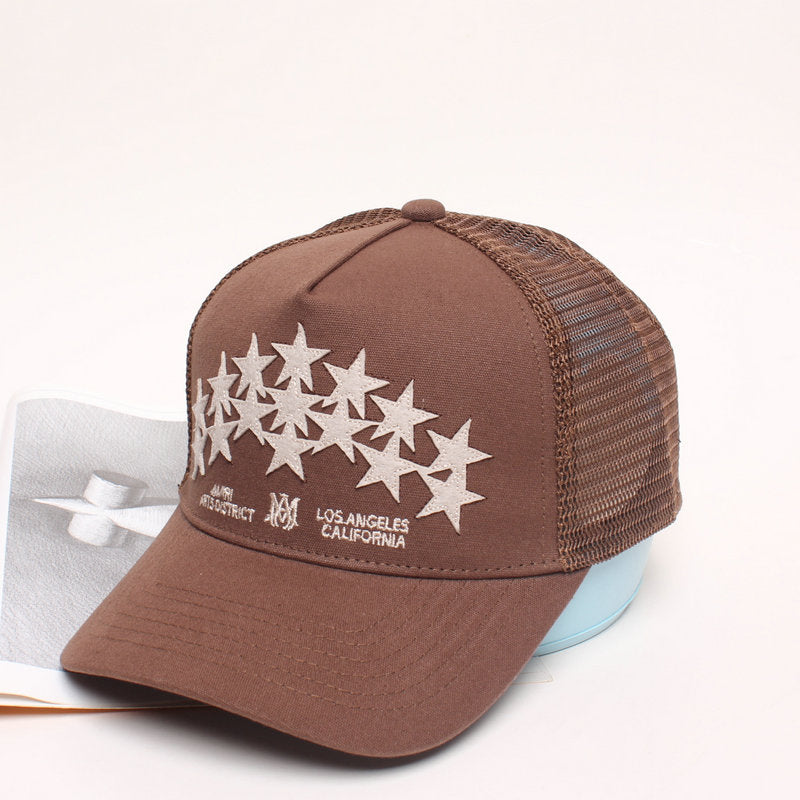 AMIRI star-patch panelled trucker cap AMIRI