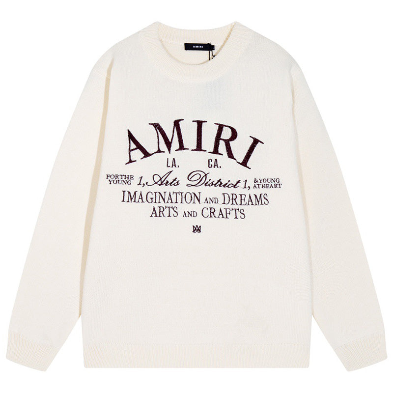 AMlRl Distressed Arts District Cotton Sweaters AMIRI