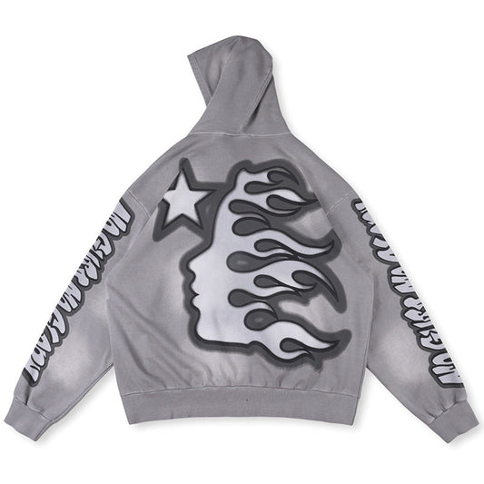 HELLSTAR Bulldog Air Brush Zip Up Hoodie