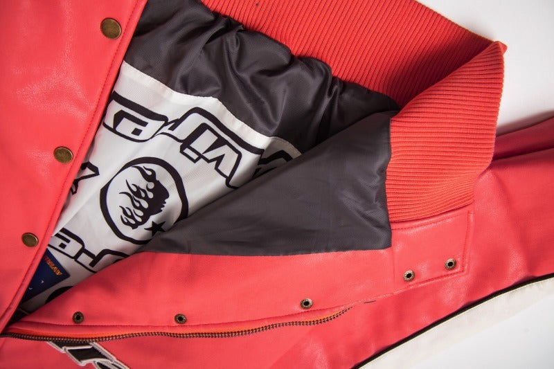 Hellstar All Star Leather Jacket Red