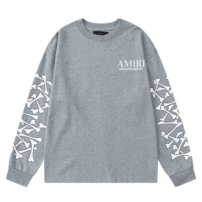 AMIRI Bones Stacked T-shirt Long Sleeve Tee