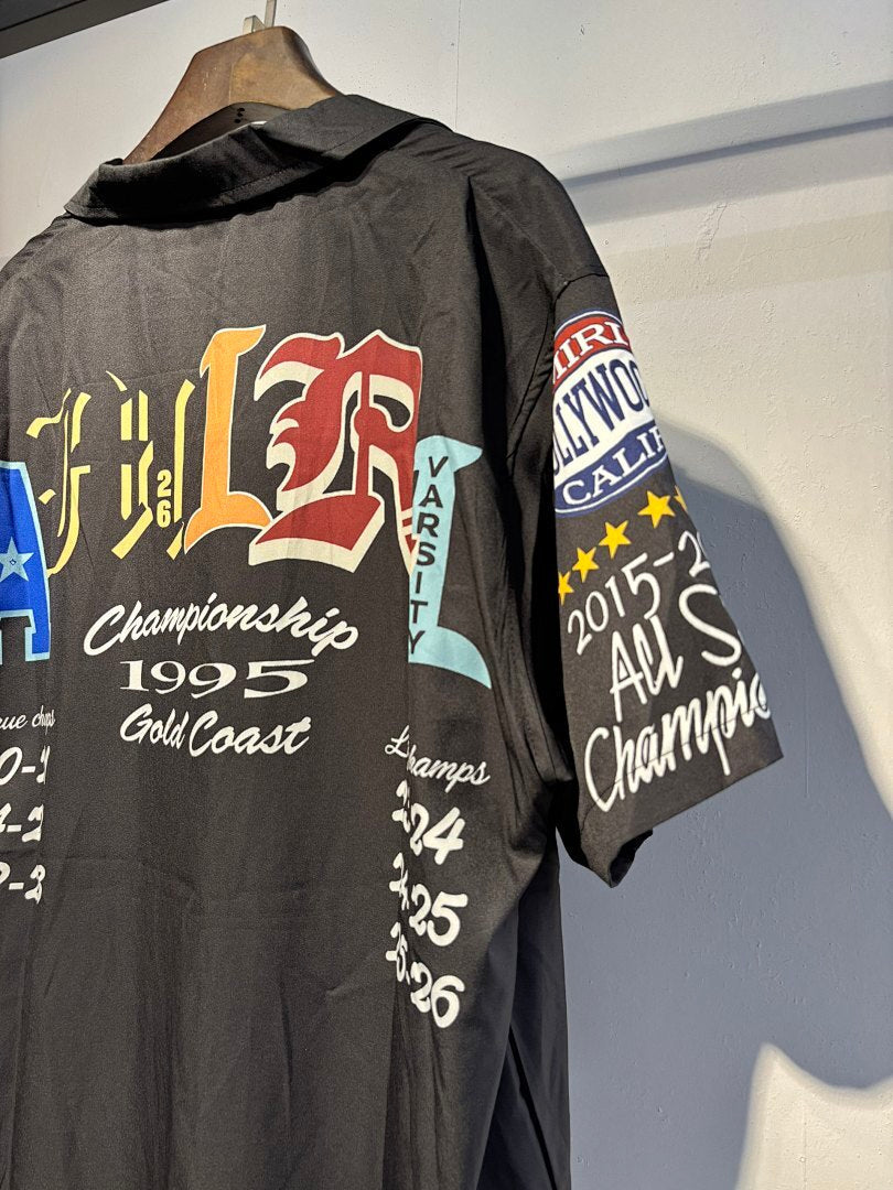 AMIRI VARSITY PATCH CAMP SHIRT SETS