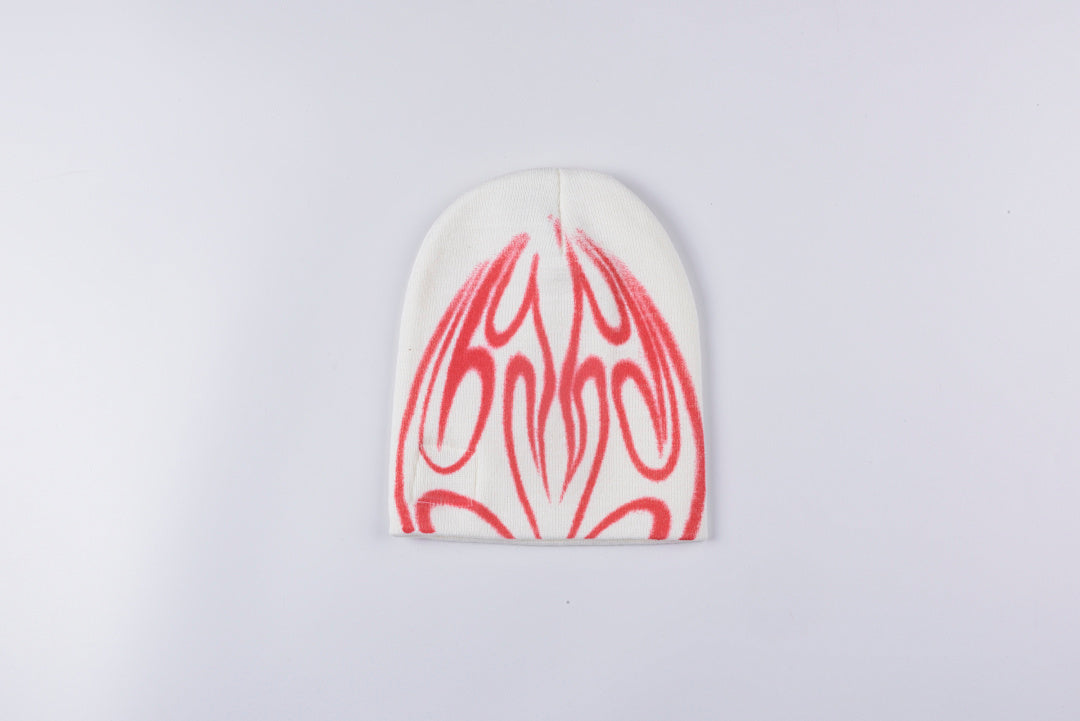 Hellstar Small logo Airbrush Flame Beanie