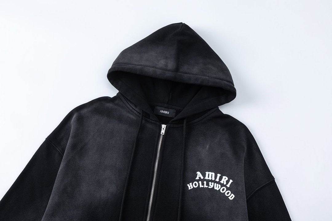 AMIRI Hollywood Zip Hoodie Black