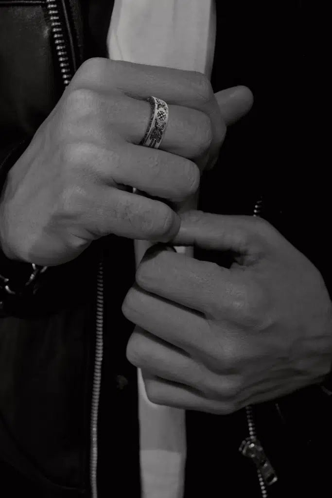CHROME HEARTS DAGGER SPACER RING 6MM CH-Chrome Hearts