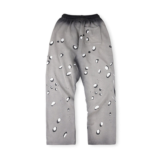 Hellstar Grey Future Flame Sweatpants