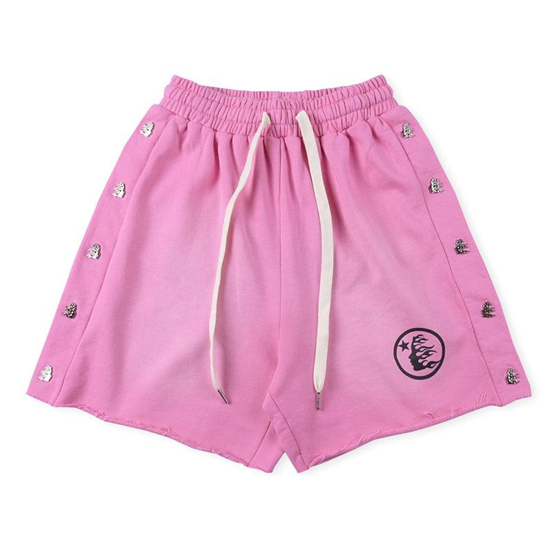 Hellstar Studios Snap Shorts Grey