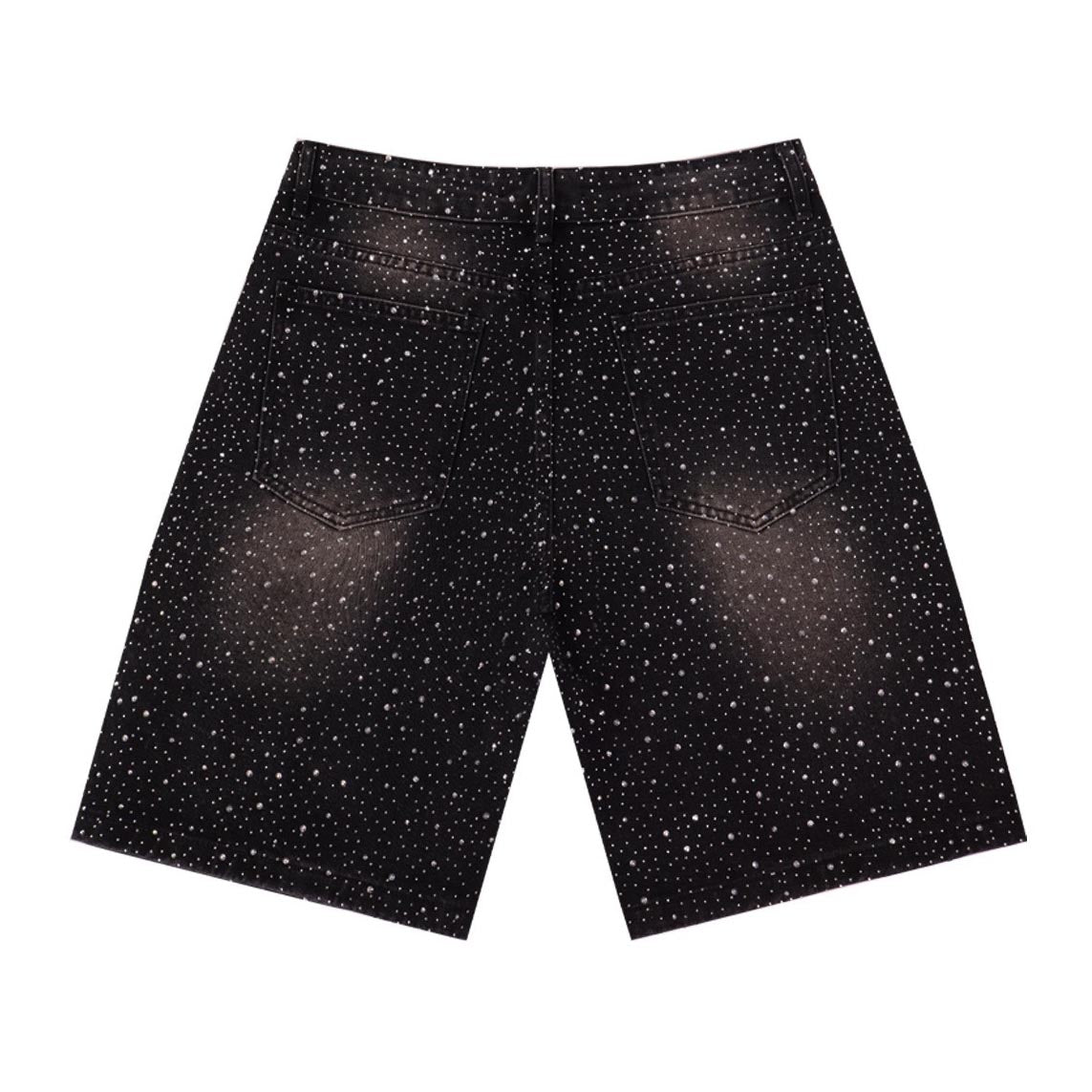 VALLEY Rhinestone Denim Shorts #8703
