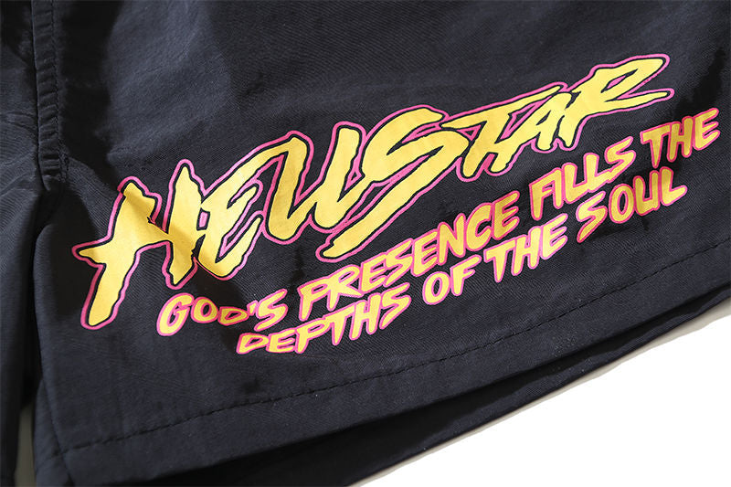 HELLSTAR Inner Peace Flame Beach Shorts