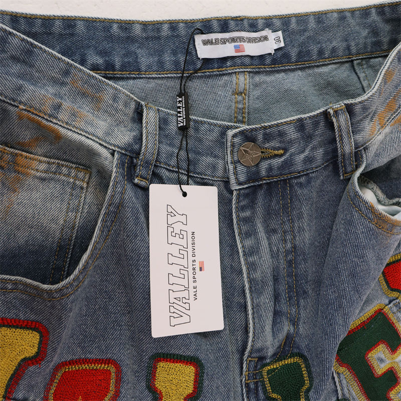 VALLEY Letter Jeans #8265