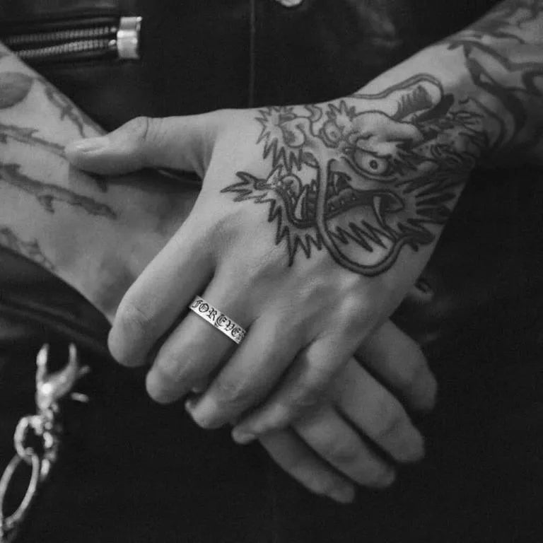 CHROME HEARTS DAGGER SPACER RING 6MM CH-Chrome Hearts