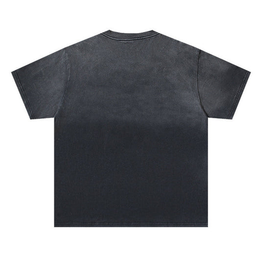 Letter Cheetah Pattern T-shirt