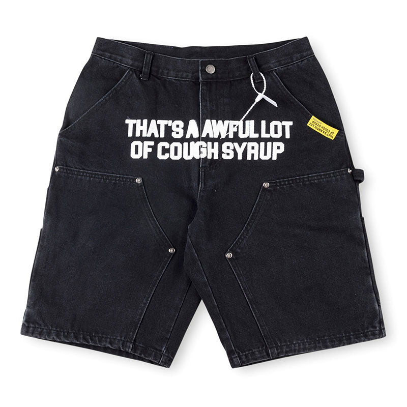 Cough Syrup Denim Shorts