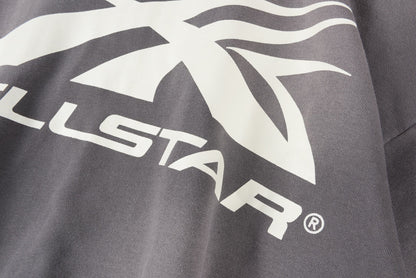 Hellstar HS Logo Zip Up Hoodie Black