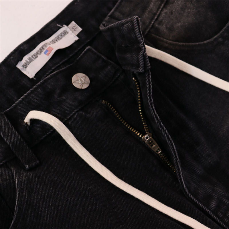 VALLEY Rhinestone Denim Shorts #8692
