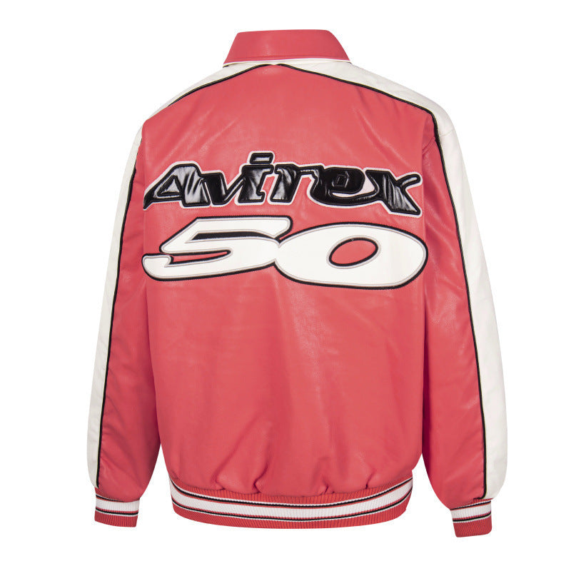 Hellstar All Star Leather Jacket Red