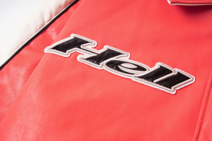 Hellstar All Star Leather Jacket Red