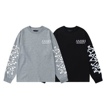 AMIRI Bones Stacked T-shirt Long Sleeve Tee
