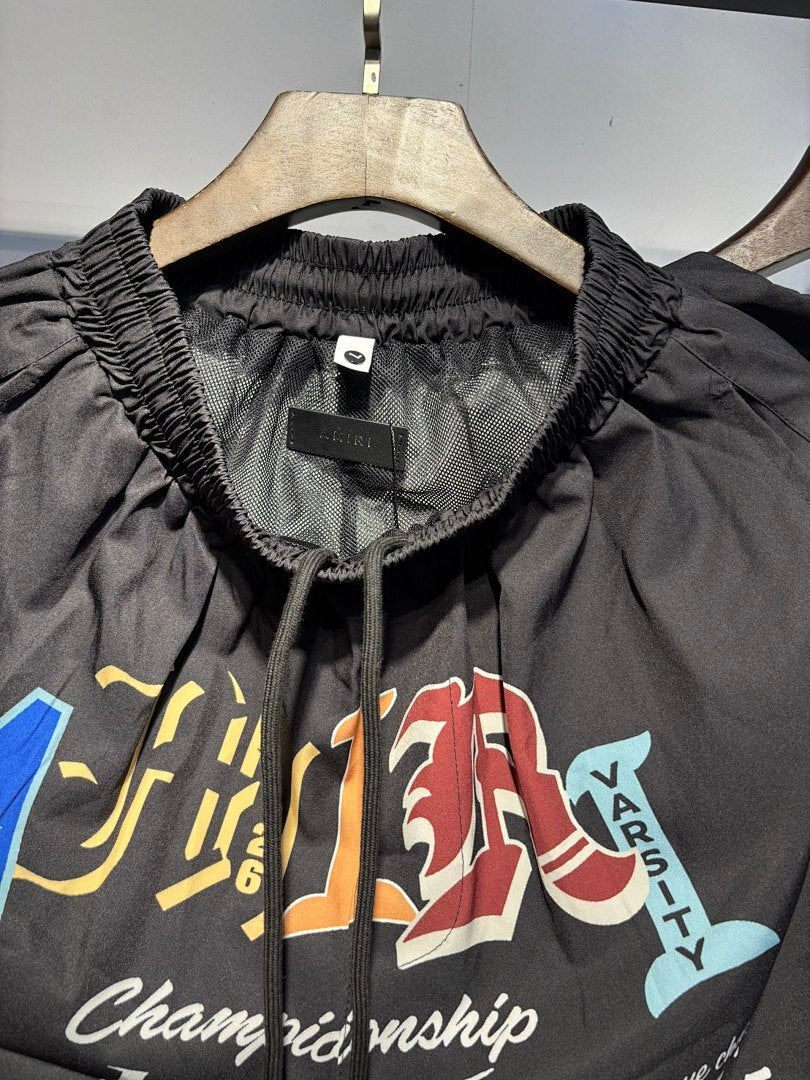 AMIRI VARSITY PATCH CAMP SHIRT SETS