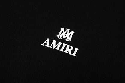 AMIRI logo detail zip up hoodie