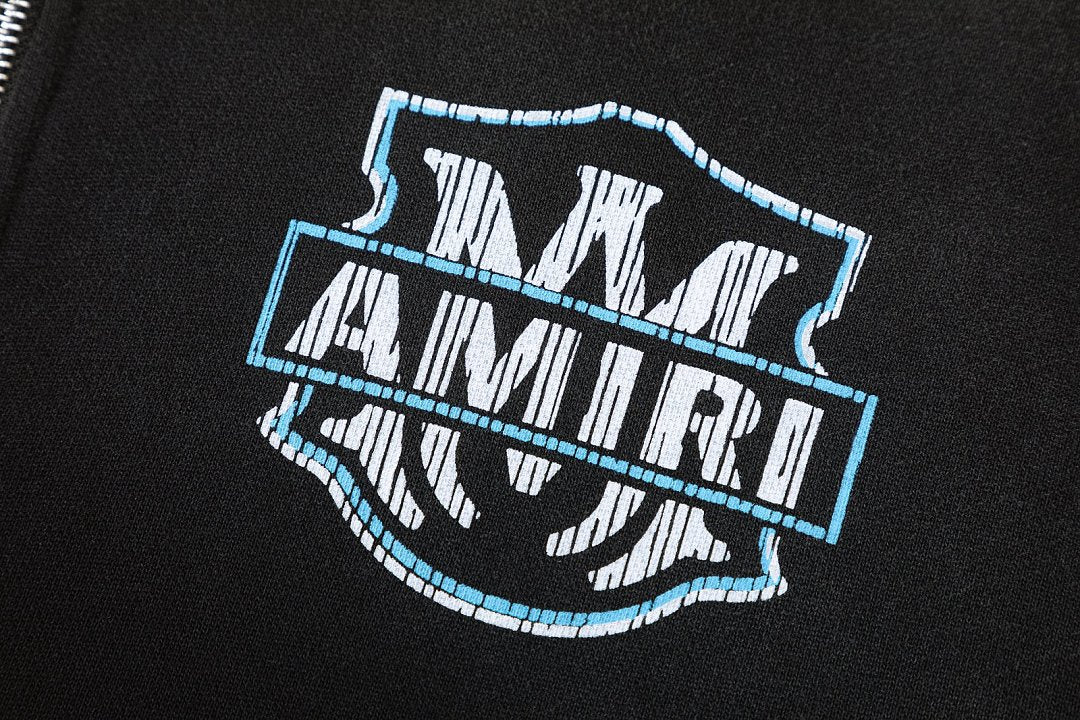 AMIRI MA flames zip hoodie