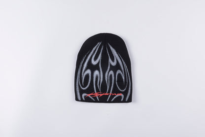 Hellstar Small logo Airbrush Flame Beanie