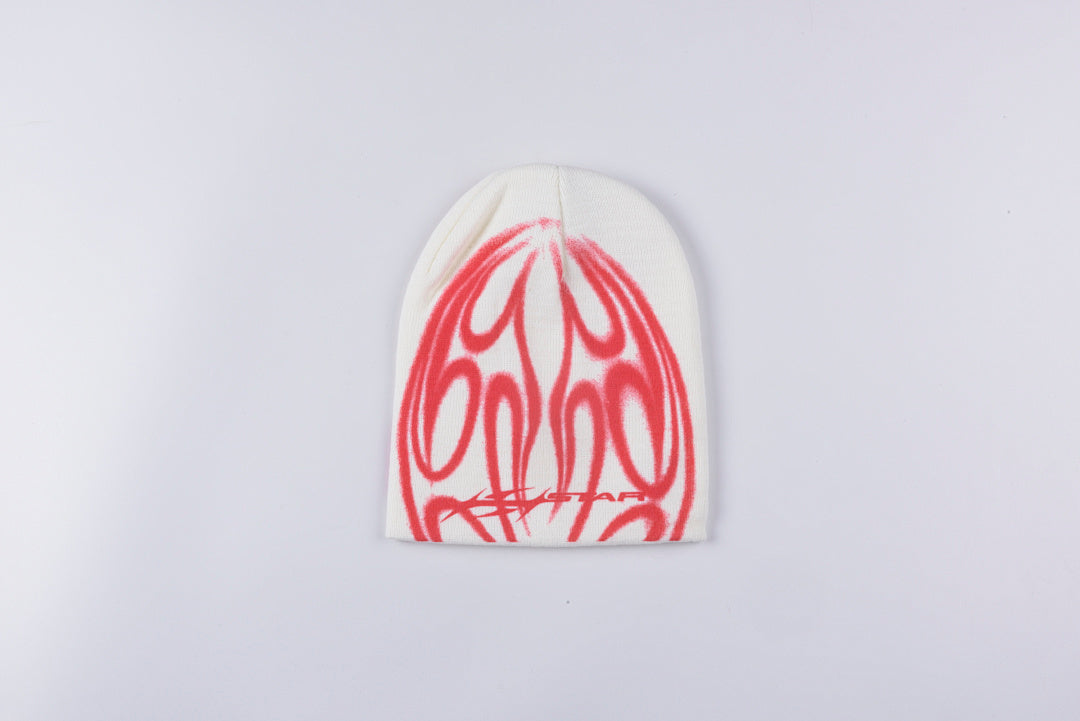 Hellstar Small logo Airbrush Flame Beanie