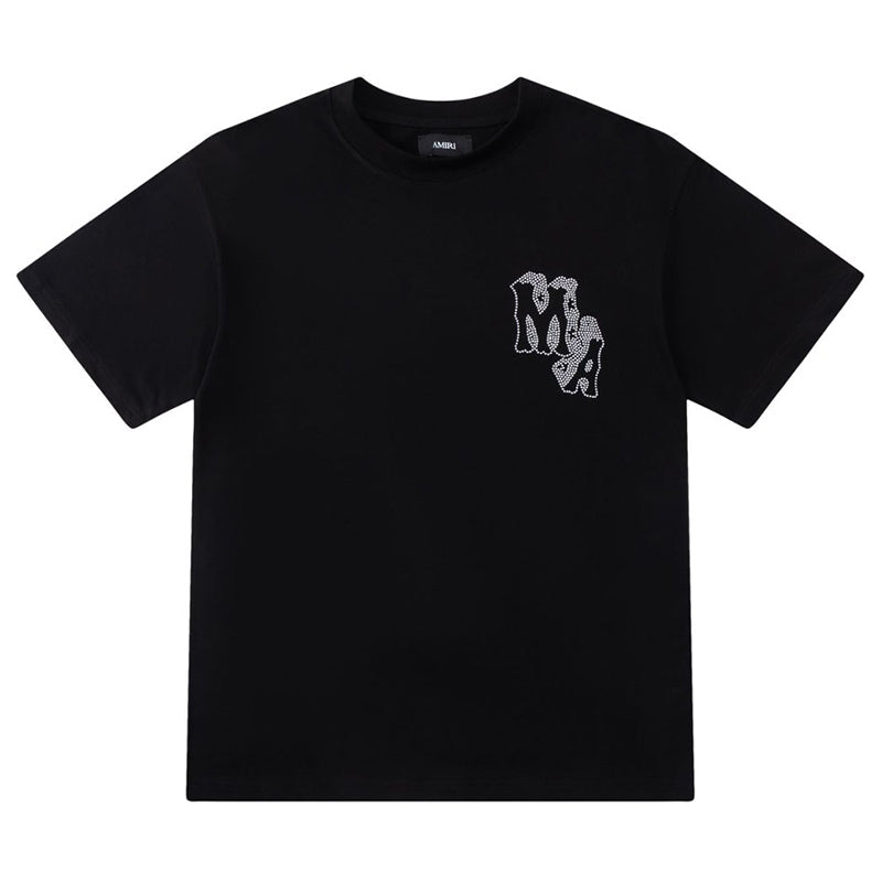 AMIRI crystal-embellished logo-print T-shirt