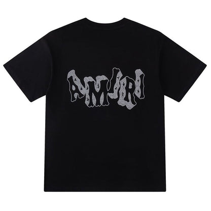 AMIRI crystal-embellished logo-print T-shirt