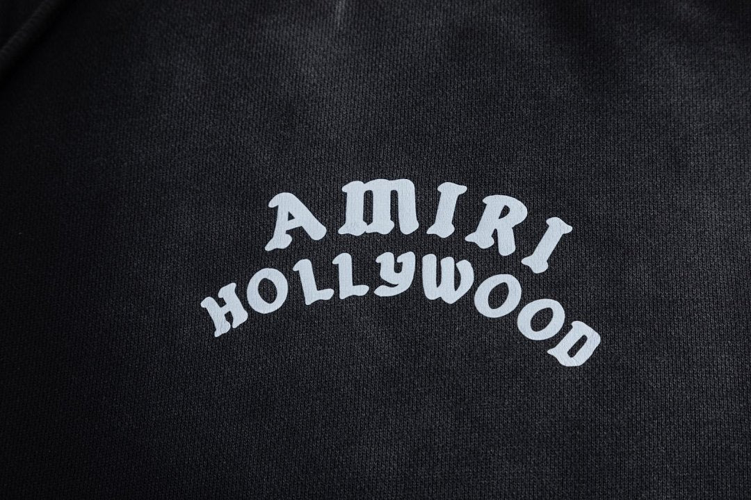 AMIRI Hollywood Zip Hoodie Black