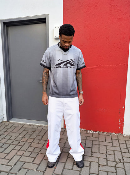 Hellstar 'Grey Stripes' Mesh Jersey