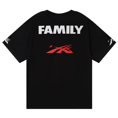 Hellstar Family Letter printed T-Shirt Black