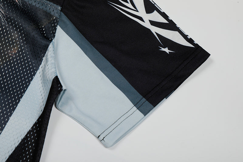 Hellstar Panther Print Mesh Jersey