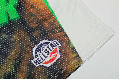 Hellstar Tiger Print Mesh Jersey