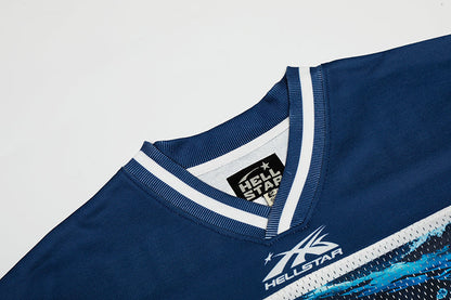 Hellstar Shark Print Mesh Jersey