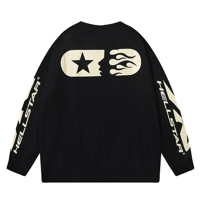 Hellstar Studios Sports Crewneck Sweatshirt Black