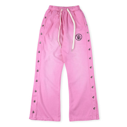 Hellstar Mirror Face Sweatpants pink