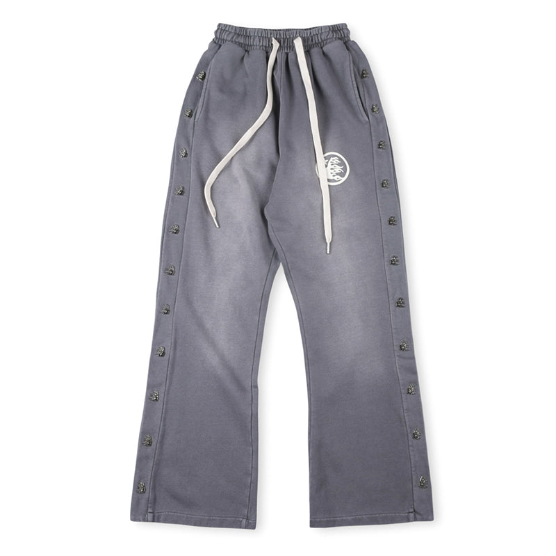 Hellstar Mirror Face Sweatpants Grey