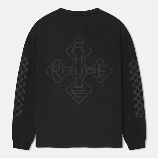 RHUDE Raised-Logo Cotton Sweatshirt