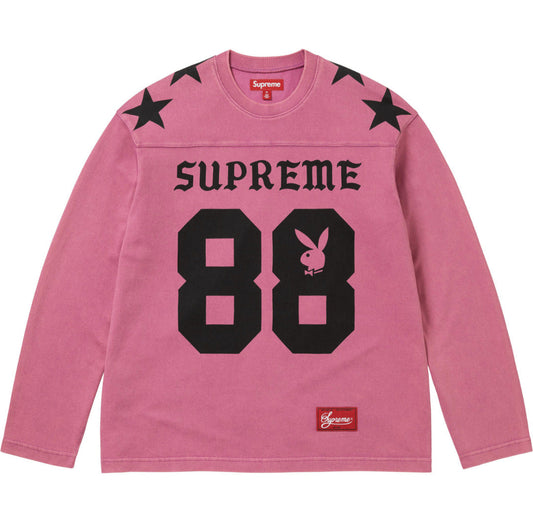 Supreme x Playboy Sweat Football Long Sleeve Tee
