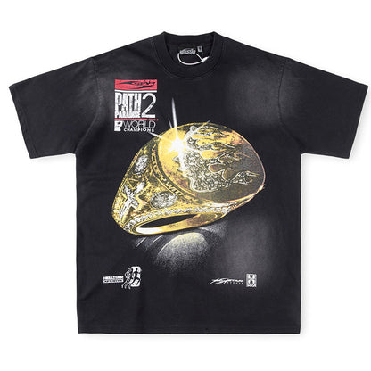 HELLSTAR Graphic Print Relaxed Fit Cotton T-Shirt
