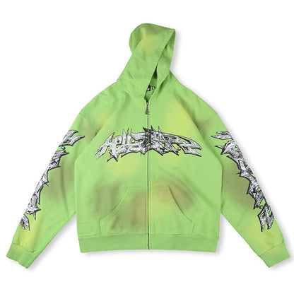 Hellstar Graffiti Zip-Up Hoodie