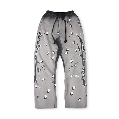 Hellstar Grey Future Flame Sweatpants