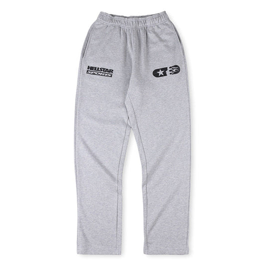 Hellstar Sports Logo Track Grey Pants