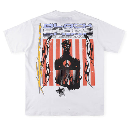 Hellstar Studios black stars shine tee
