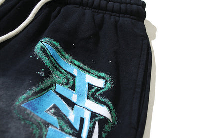 Hellstar Graffiti Washed Shorts