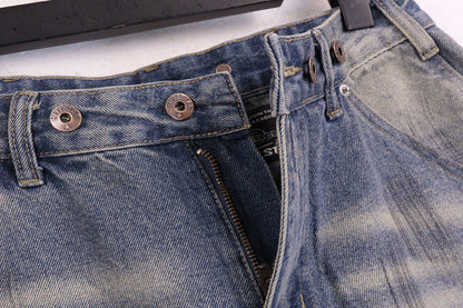 Hellstar Diamond Embellished Denim Shorts