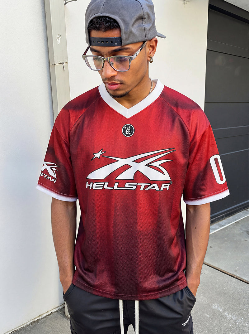 Hellstar 'Red Stripes' Mesh Jersey