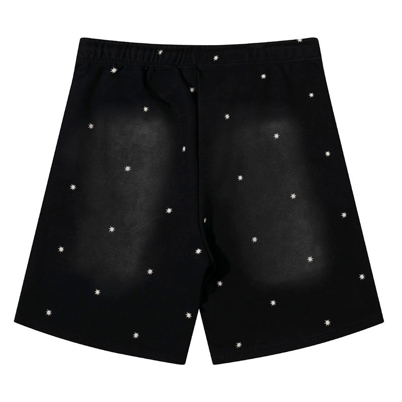 Hellstar Logo Printed Starry Sky Shorts