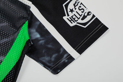 Hellstar Tiger Print Mesh Jersey